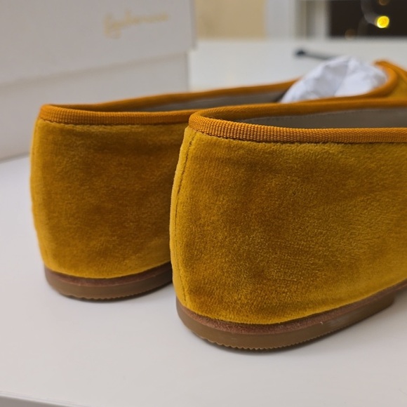NIB Anthropologie Guilhermina Veludo Velvet Ballet Flats Ginger Ballet Flats - Picture 5 of 13
